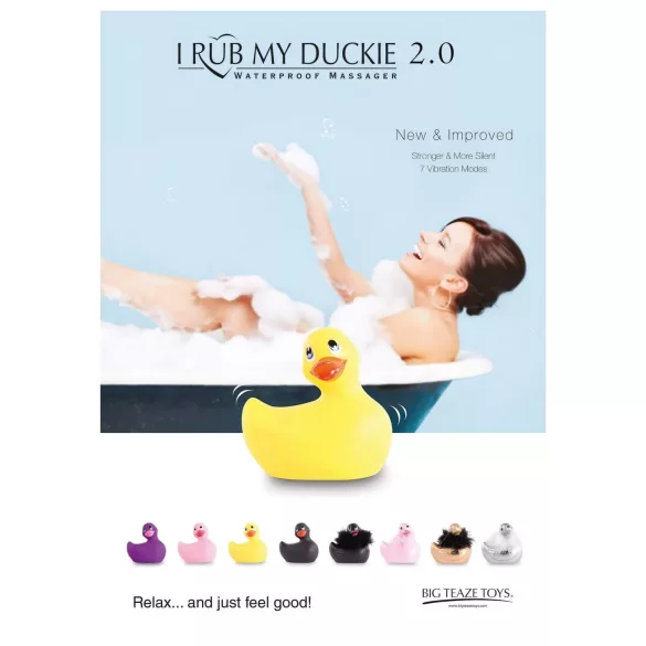 My Duckie 2.0 - vandeniui atsparus klitorio vibratorius - rožinis