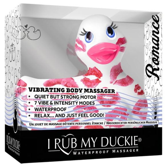 My Duckie Romance 2.0 - klitorio vibratorius - vandeniui atsparus - balta/rožinė