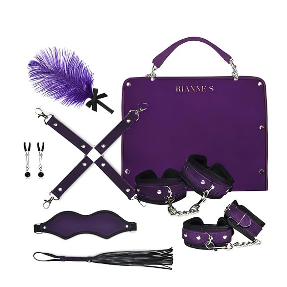 RS Soiree Kinky Me Softly - BDSM suvaržymų rinkinys - violetinė (7 dalių)
