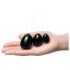 La Gemmes Yoni - geišos rutuliukų rinkinys - juodasis obsidianas (3 vnt.)
