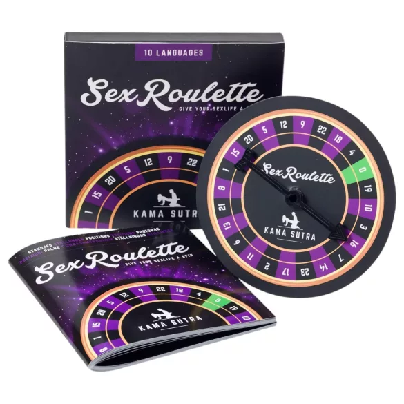 Seksualinė ruletė „Kama Sutra“ - sekso stalo žaidimas (10 kalbomis)