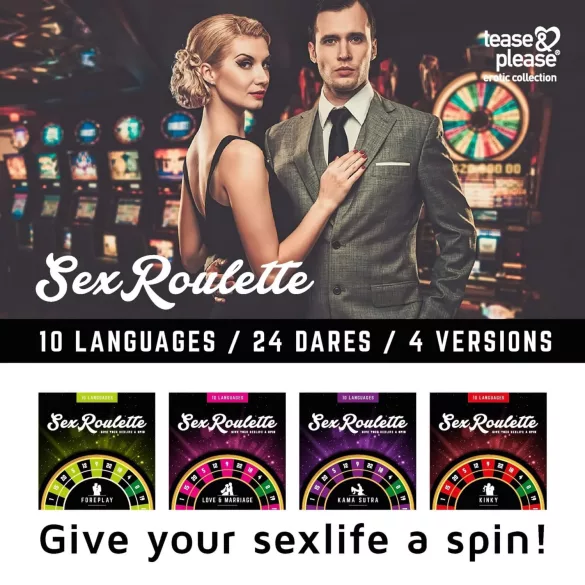 Seksualinė ruletė „Kama Sutra“ - sekso stalo žaidimas (10 kalbomis)
