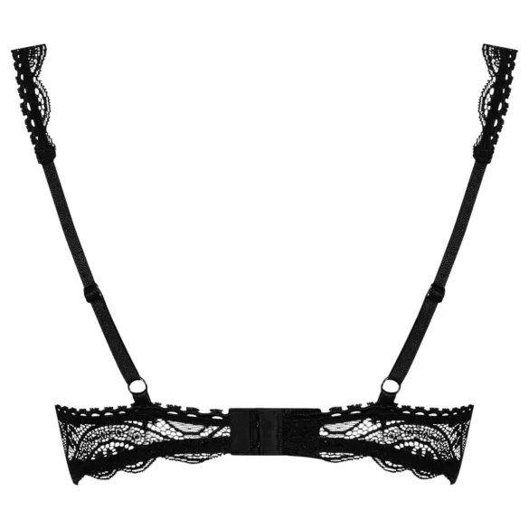 Obsessive Miamor - nėriniuota push up liemenėlė (juoda)