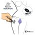 FEELZTOYS Panty - įkraunamas, nuotolinis klitorio vibratorius (juodas)