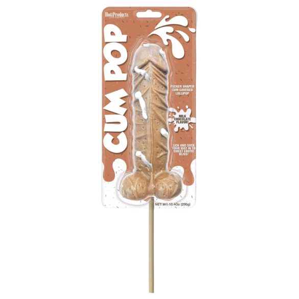 Cum Cock Pop - GIGA ledinukas su peniu (295g) - pieniškas šokoladas