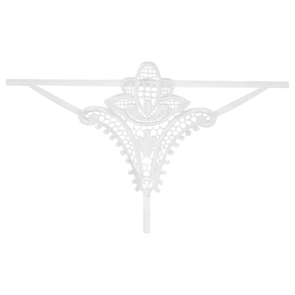 Obsessive Luiza - moteriškos kelnaitės - baltos su tulpėmis