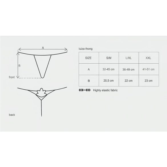 Obsessive Luiza - moteriškos kelnaitės - baltos su tulpėmis