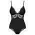 Obsessive 810-TED-1 - nėriniuotas bodis (juodas) - XXL