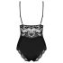 Obsessive 810-TED-1 - nėriniuotas bodis (juodas) - XXL