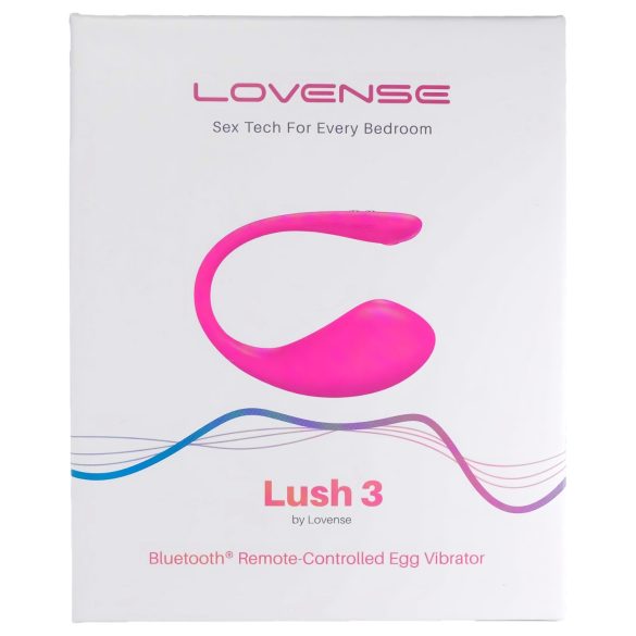 LOVENSE Lush 3 - vibratorius kiaušinis - valdomas programėle - rožinis
