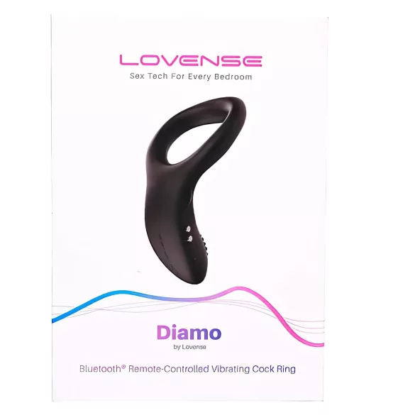 LOVENSE Diamo - išmanus vibracinis penio žiedas (juodas)
