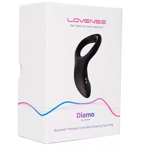 LOVENSE Diamo - išmanus vibracinis penio žiedas (juodas)