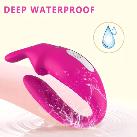 Aixiasia Hera - įkraunamas, nuotolinio valdymo porų vibratorius (rožinis)