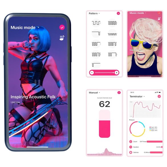 Magic Motion - porų vibratorius rinkinys - rožinis/žalias