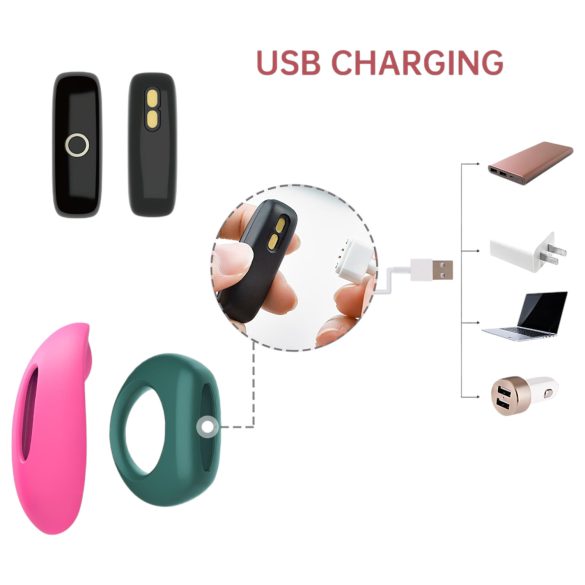 Magic Motion - porų vibratorius rinkinys - rožinis/žalias