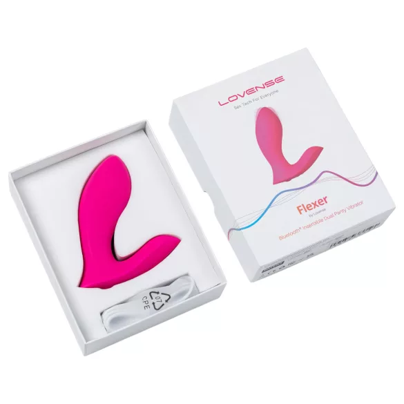 LOVENSE Flexer Panty - įkraunamas 2 in 1 vibratorius (rožinis)