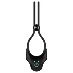   Nexus Forge - vibruojantis reguliuojamas penio žiedas - juodas