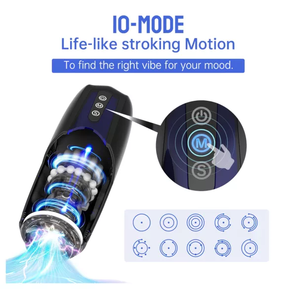 Magic Motion Xone - programėle valdoma masturbatorius vyrams (mėlynas)