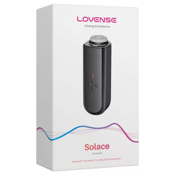 Lovense Solace - programėle valdomas masturbatorius vyrams (juodas)