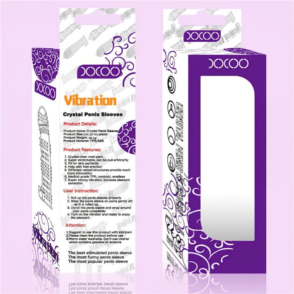 Lonely - vibruojantis dygliuotas penio movas - permatomas