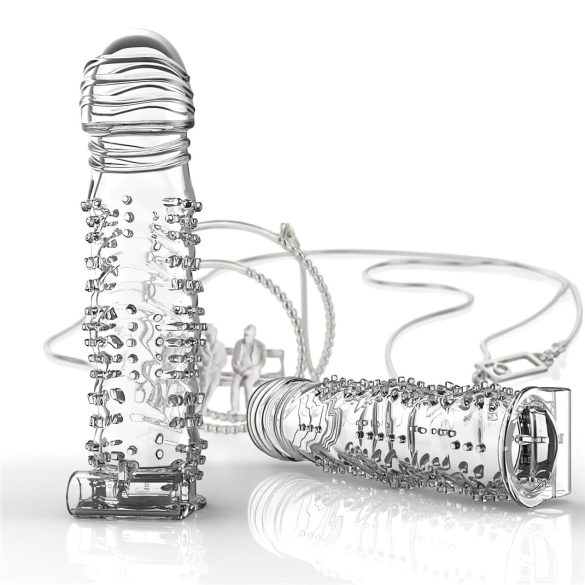 Lonely - vibruojantis dygliuotas penio movas - permatomas