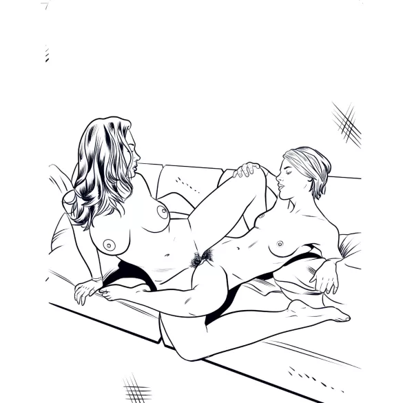 WoodRocket - suaugusiųjų lesbiečių pornografijos spalvinimo knyga
